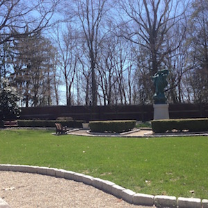 sunken garden at Loyola Jesuit Center